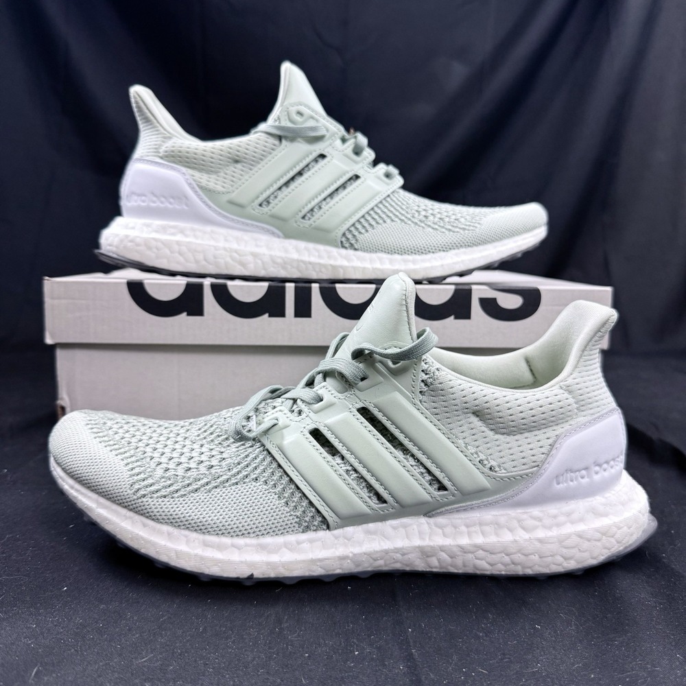 Size 9 Adidas Ultraboost 1.0 Mens Athletic Shoes Split Linen Green HQ2199